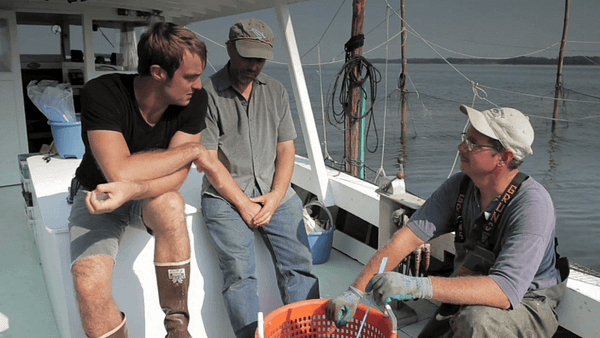 men in a fishing boat