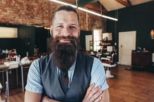 man with long beard